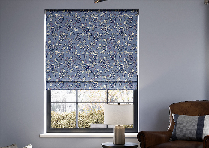 Land & Shore River, Blue Red - Roman Blind - Image 3